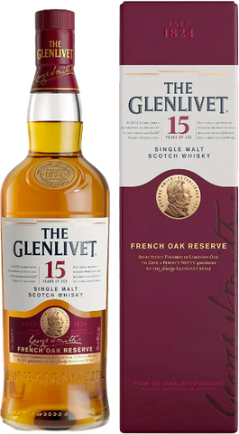 Glenlivet 15 Years Old French Oak Single Malt Scotch Whisky 700ml