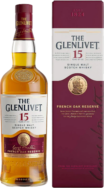 Glenlivet 15 Years Old French Oak Single Malt Scotch Whisky 700ml