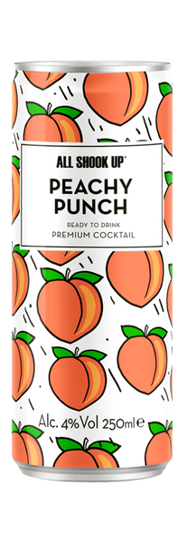 All Shook Up Peach Punch 250ml 4.5% Cans