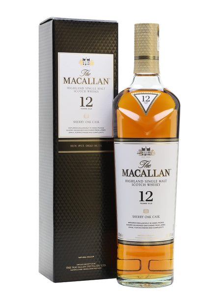 Macallan Sherry Oak Cask 12yrs old Single Malt Scotch Whisky 700ml